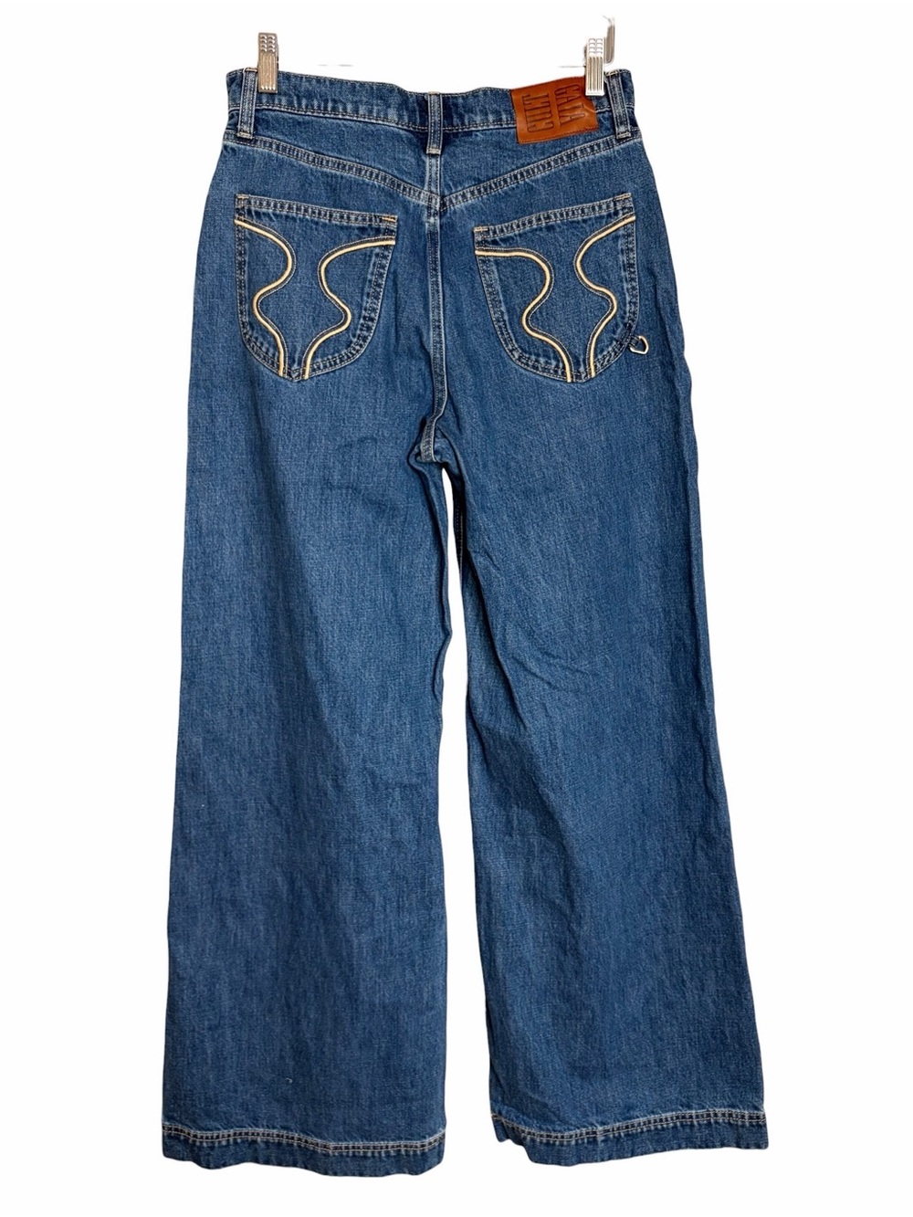cult gaia High-Waist Wide Leg Blue Jeans - Picture 5 of 12
